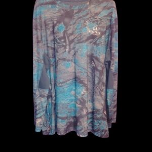 Realtree Teal and Charcoal Fishing Tee